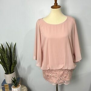 Dress barn blush pink top